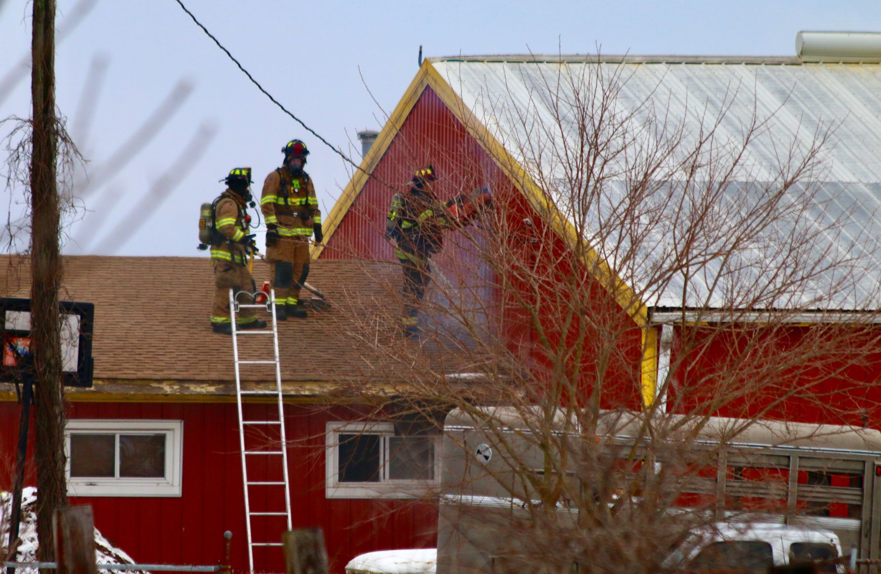 Barn fire
